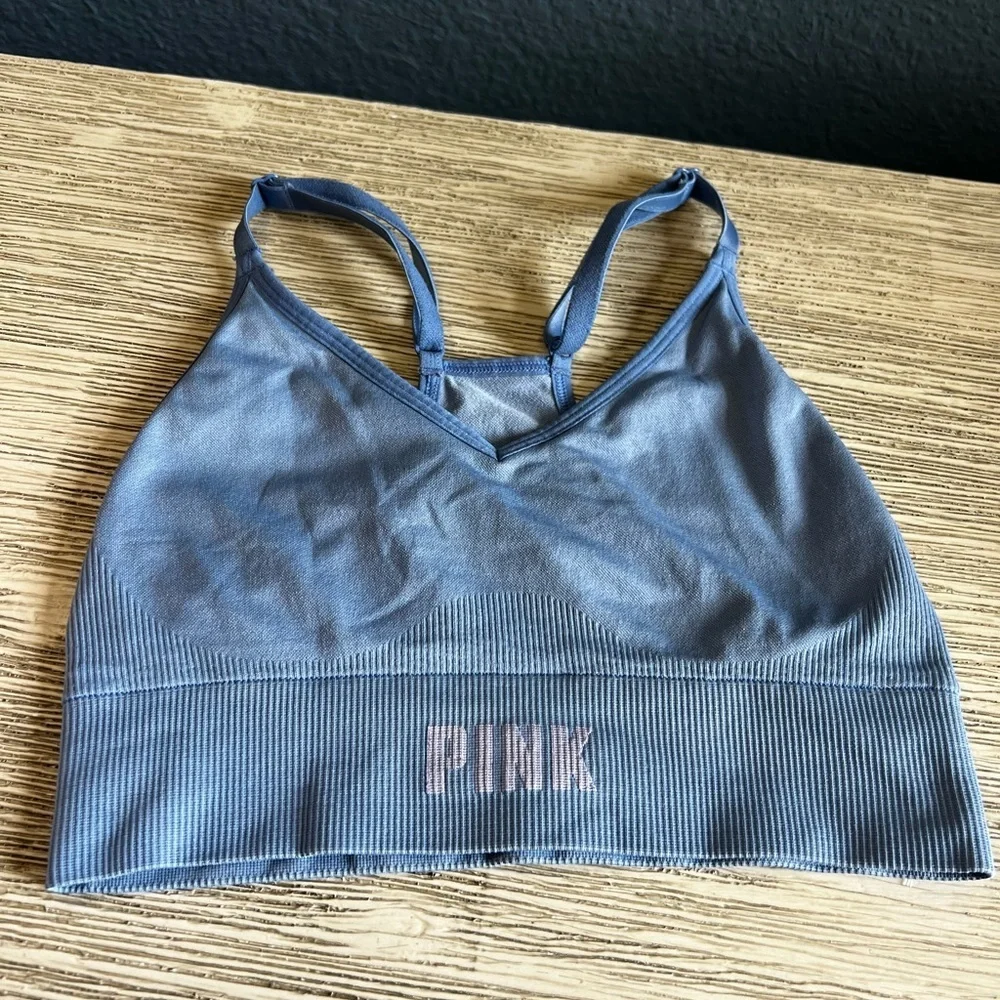 Active USA Women's Blue Sports Bra